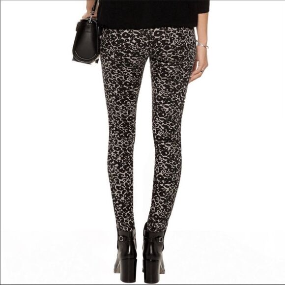 rag & bone Amoeba Skinny Printed Leopard Mid Rise Jeans 27 - Picture 3 of 7